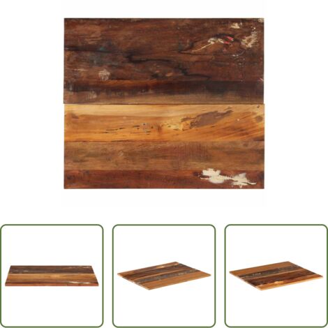 Mesa de centro -  Tablero de mesa rectangular madera maciza 60x70 cm 15-16 mm