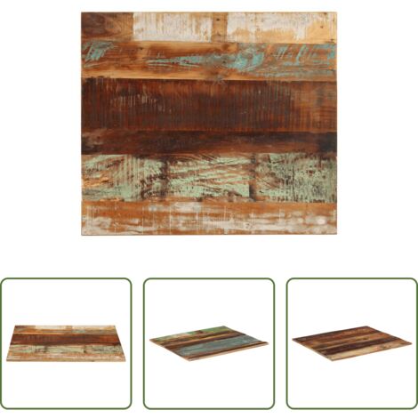 Mesa de centro -  Tablero de mesa rectangular madera maciza 70x80 cm 15-16 mm