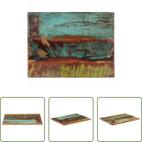 Mesa de centro -  Tablero de mesa rectangular madera maciza 80x80 cm 25-27 mm