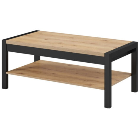 Mesa de centro Temire 112 , 48x60x120cm, Diámetro: 0, Aglomerado laminado, Angular