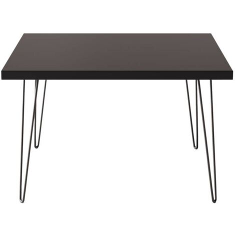Mesa de centro VIDA 68 x 68 cm para salón, habitación Negro