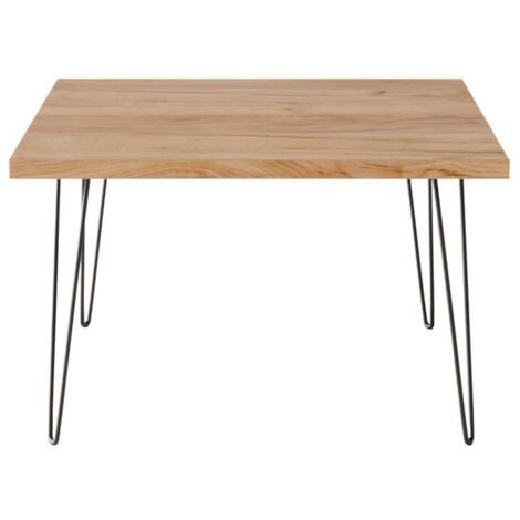Mesa de centro VIDA 68 x 68 cm para salón, Roble Craft