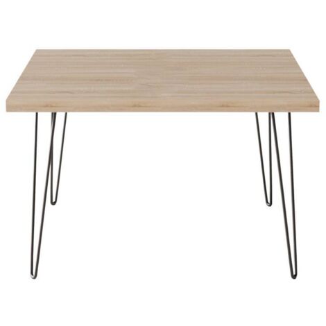 Mesa de centro VIDA 68 x 68 cm para salón, Roble Sonoma