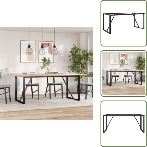 Mesa de centro - vidaXL Patas de mesa de comedor estructura O acero 160x80x73 cm - Acero con recubrimiento en polvo