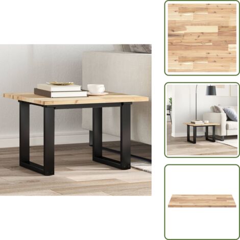 Mesa de centro - vidaXL Tablero de mesa cuadrado madera maciza de acacia 60x60x2 cm - Mesa de comedor
