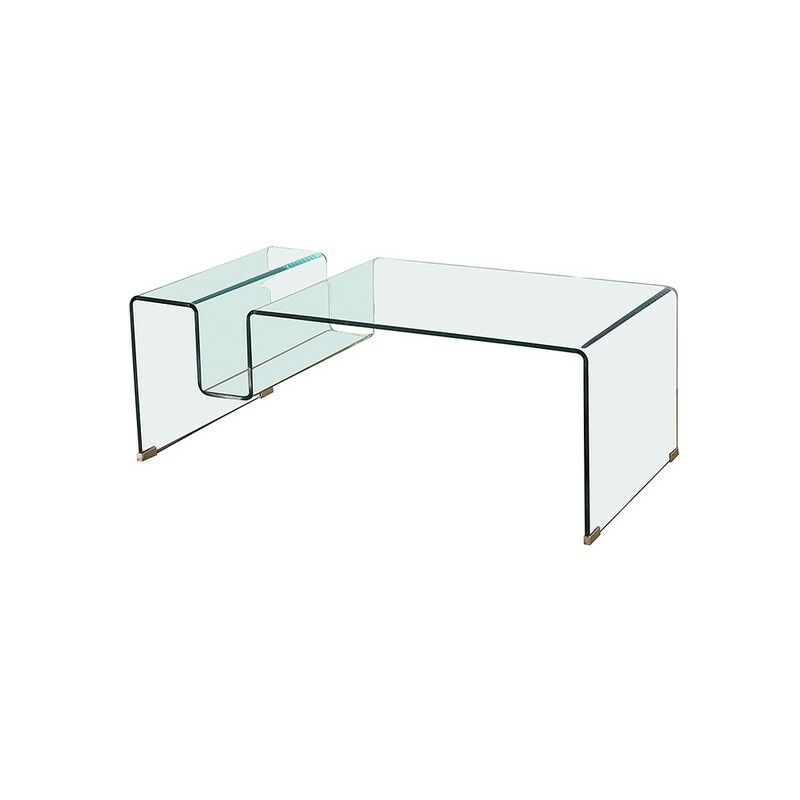 

Mesa de Centro vidrio curvado (120 x 60 x 43 cm)