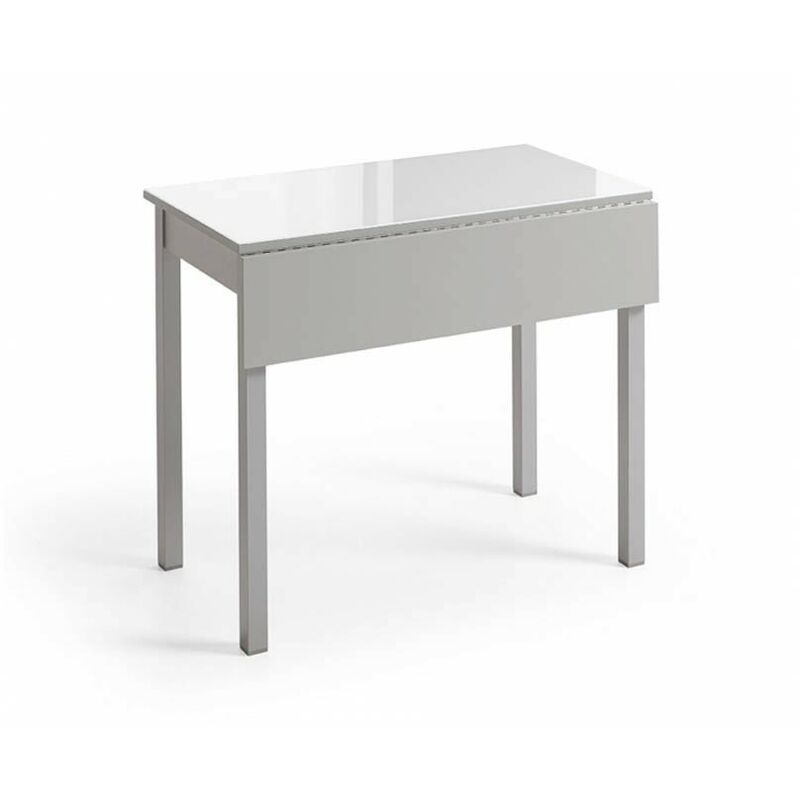 

Mesa de cocina abatible cristal Beatriz | Color: BLANCO - Dimensiones : 80 x 40 cm - BLANCO