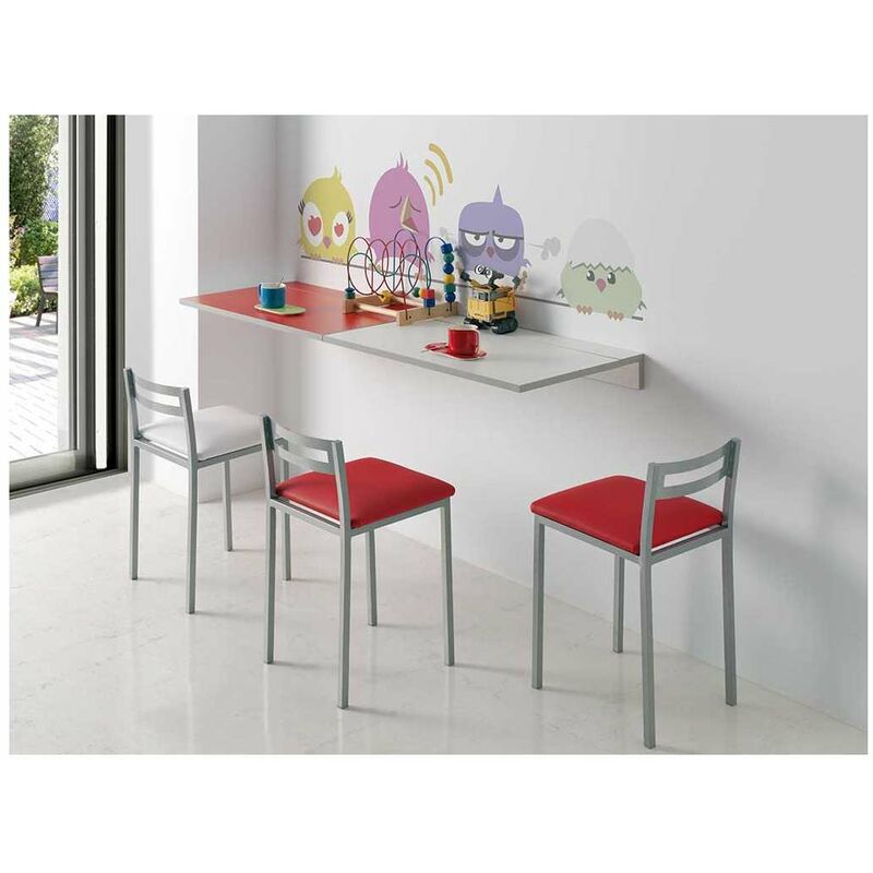 

Mesa de cocina abatible en varios colores Prades 10/50 x 80 x 10 (largo x ancho x alto) Color Blanco