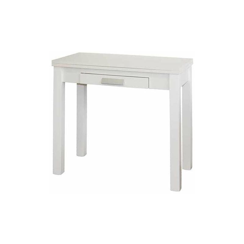 

Mesa de cocina con apertura tipo libro en VARIOS COLORES PAVIA 80 x 40/80 x 76 cm (largo x ancho x alto) Color Blanco