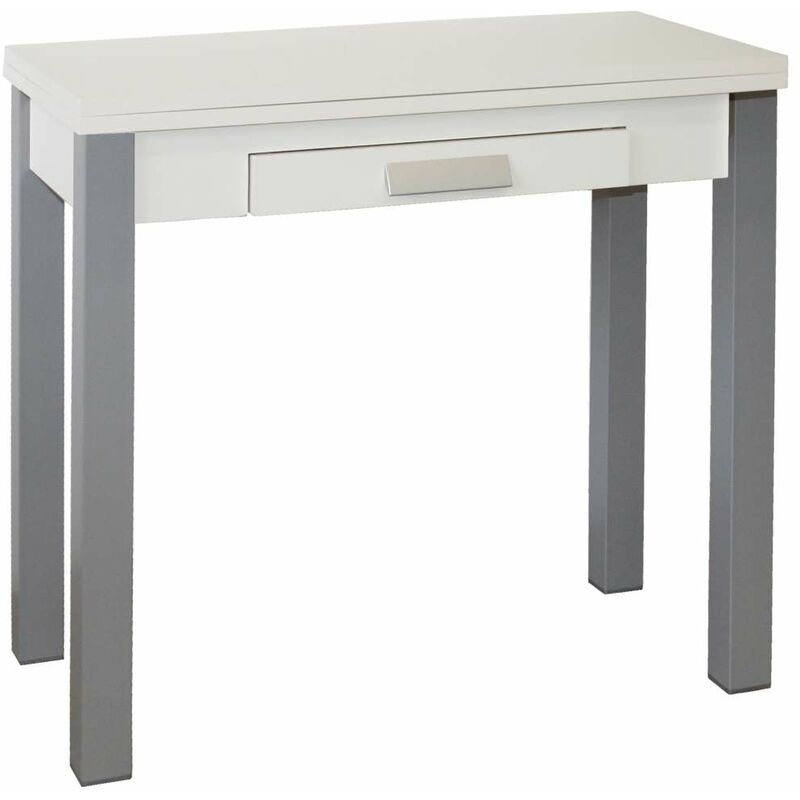 

Mesa de cocina con apertura tipo libro en VARIOS COLORES PAVIA 80 x 40/80 x 76 cm (largo x ancho x alto) Color Blanco