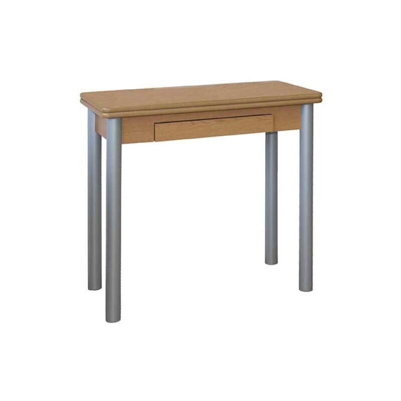 

MESA DE COCINA CON APERTURA TIPO LIBRO EN VARIOS COLORES PISA 80 x 40/80 x 76 cm (largo x ancho x alto) Color Roble