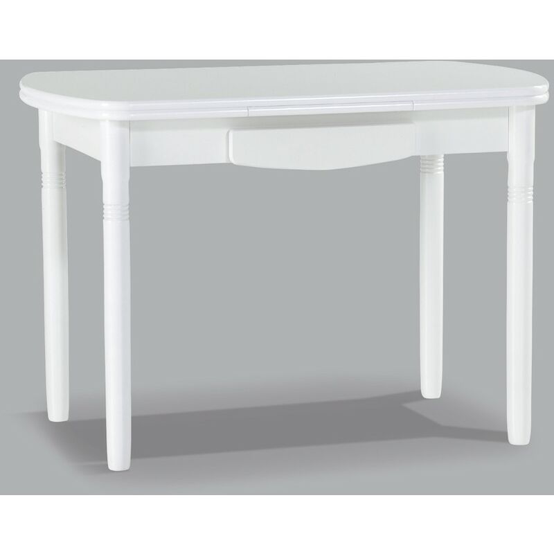 

Mesa de cocina extensible Koe | Color: BLANCO - Dimensiones : 130 x 80 cm. - BLANCO