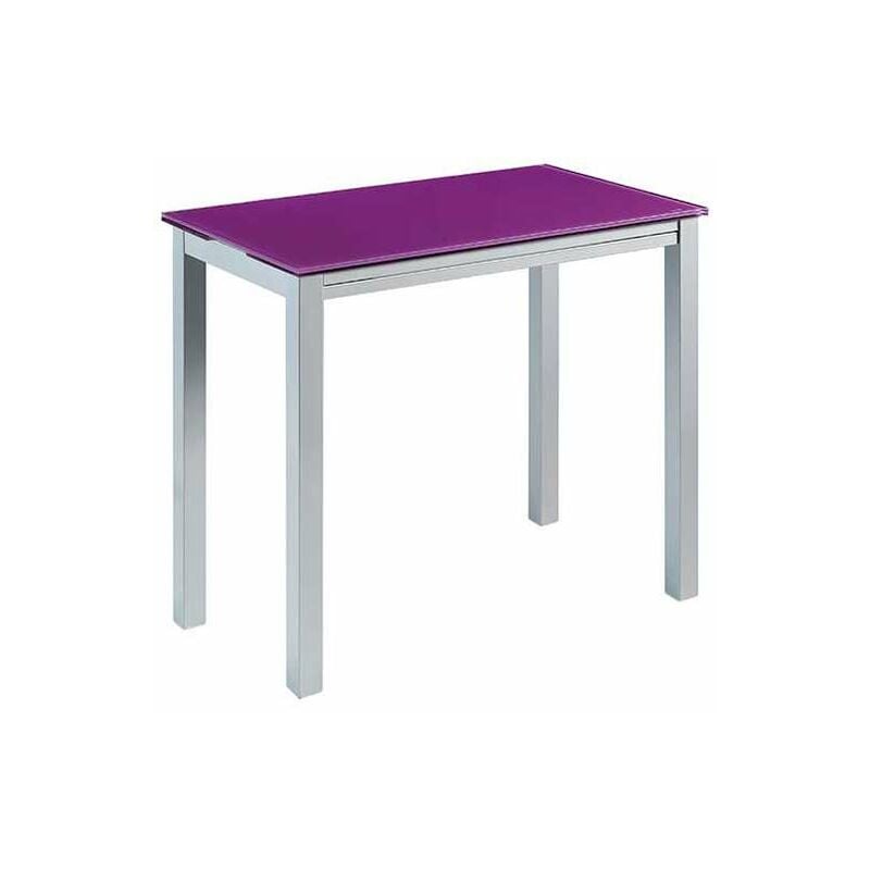 

Mesa de cocina extensible Leiria 95cm (largo) x 55/95cm ancho x 76cm (alto) Color Morado