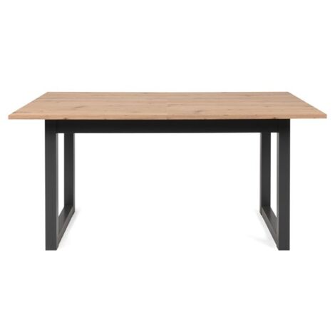 Mesa de cocina extensible moderna de roble 160-200 x 90 cm