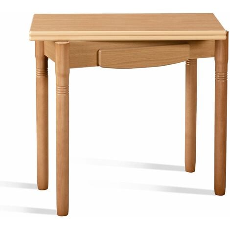 Mesa de cocina madera giratoria Logroño 90x40 cm  Color: NATURAL