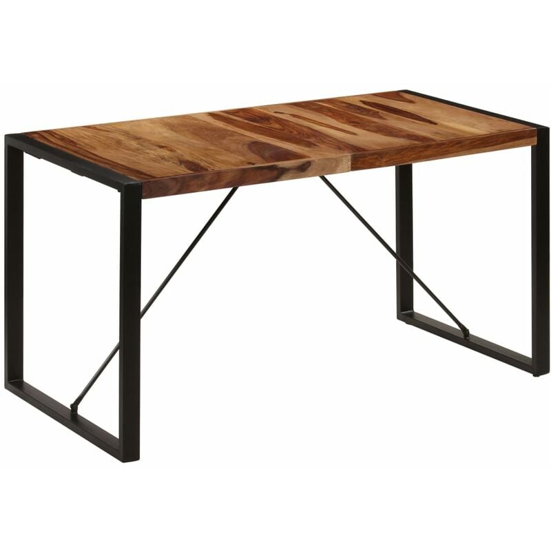 

BHD - Mesa de comedor 140x70x75 cm madera maciza de sheesham