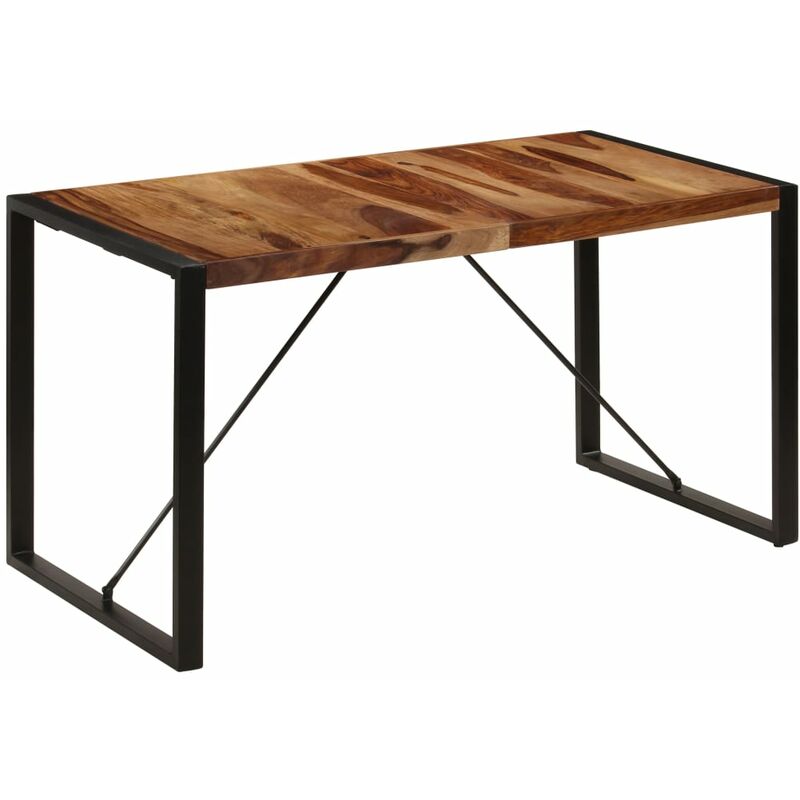 

Mesa de comedor 140x70x75 cm madera maciza de sheesham - Marrón