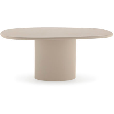 Mesa De Comedor 180X119X75 Stoneskin Topo
