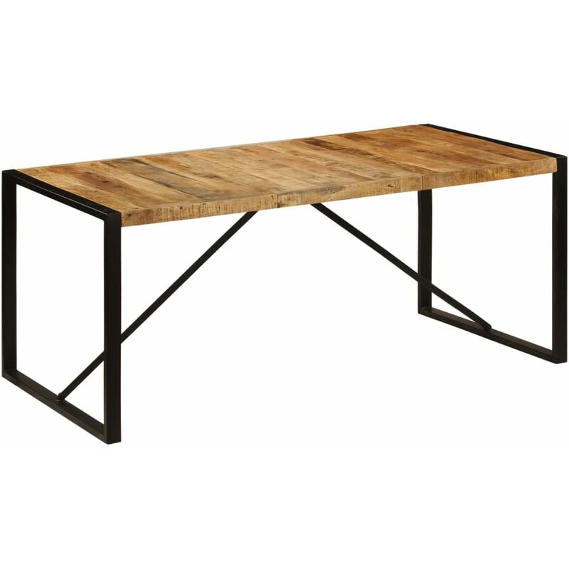 

Mesa de comedor 180x90x75 cm madera maciza de mango - Marrón