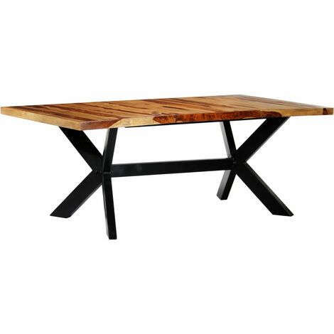 vidaXL Madera Maciza Teca Mesa Comedor Exterior 200x100x77 cm Mesilla Mueble