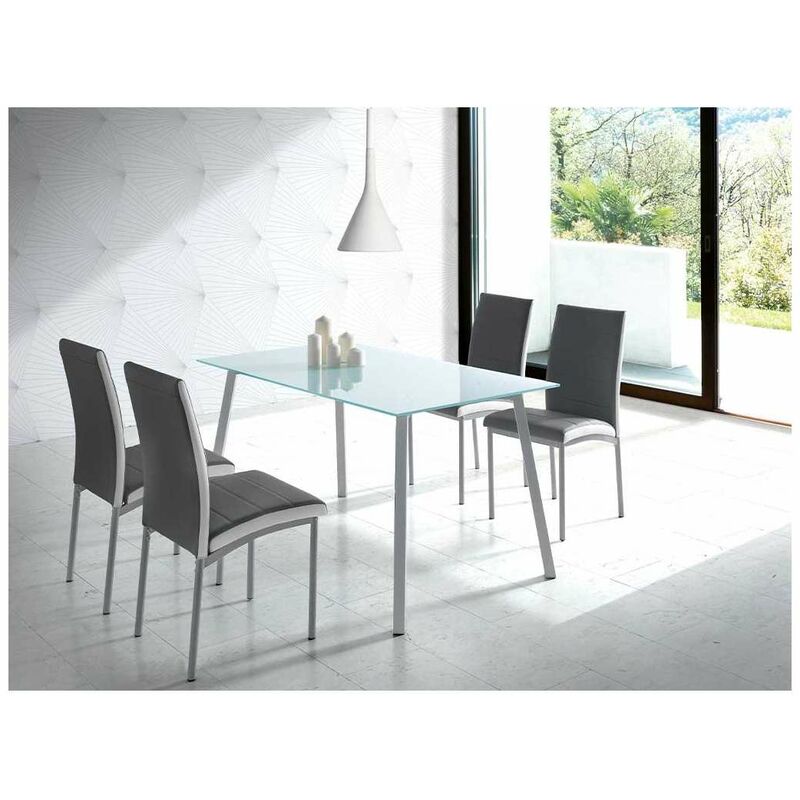 

Mesa de comedor alba en varios acabados 75 cm(alto)140 cm(ancho)80 cm(largo) Color Negro