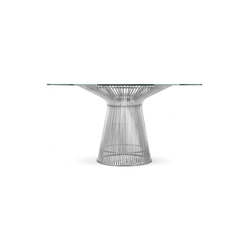 

Mesa de Comedor Barrel Acero Vidrio, Acero inoxidable, Metal