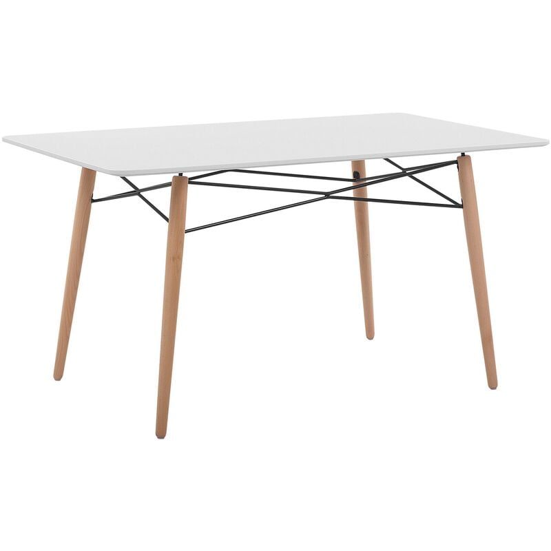 

Mesa de comedor blanca 140x80 cm BIONDI