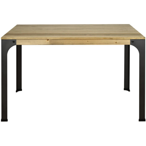 Mesa de comedor Bristol 160x90x75m en madera maciza de pino acabado vintage estilo industrial