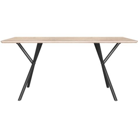 Mesa De Comedor Con Estructura Metalica