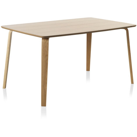 Mesa De Comedor Contrachapada Roble Natural 150X90 Cm