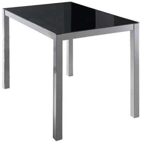 Mesa de comedor Daniela en acabado color negro. 76 cm(alto)110 cm(ancho)75 cm(largo)