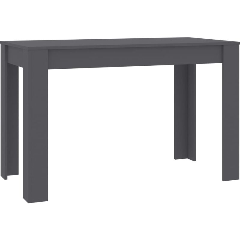 

vidaXL Mesa de Comedor de Aglomerado 120x60x76 cm Gris - Gris