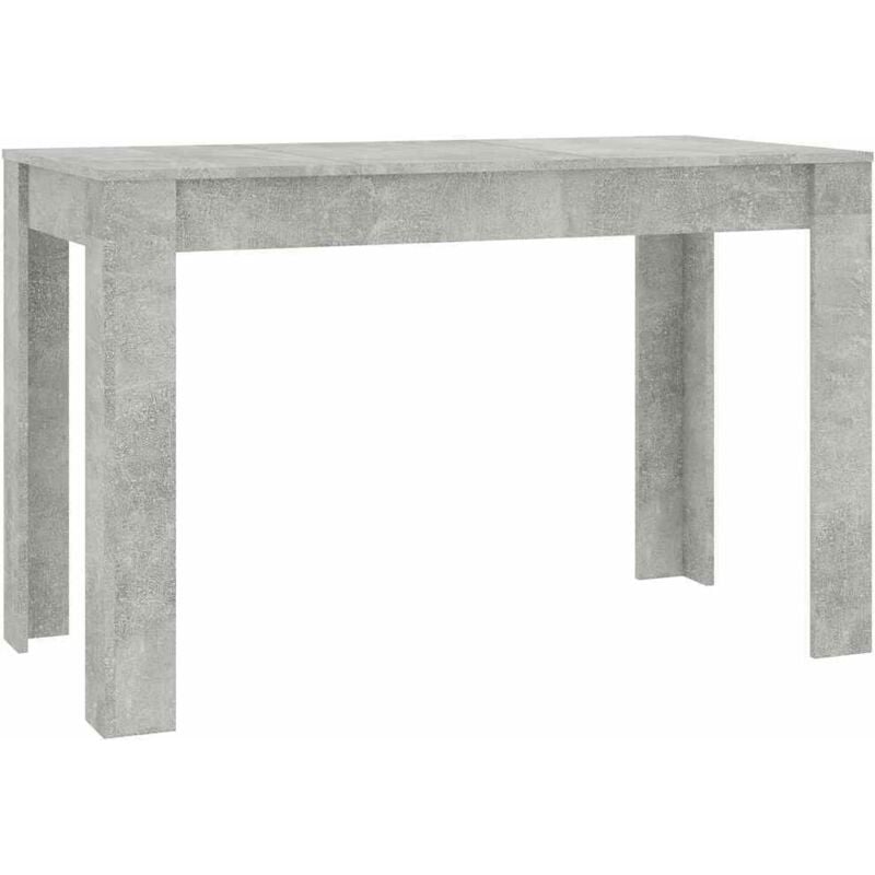 

vidaXL Mesa de Comedor de Aglomerado 120x60x76 cm Gris Hormigón - Gris