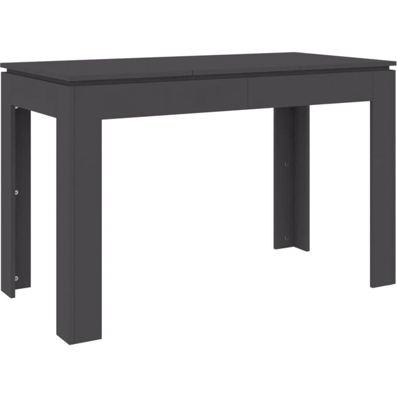 

vidaXL Mesa de Comedor de Aglomerado 120x60x76 cm Gris - Gris