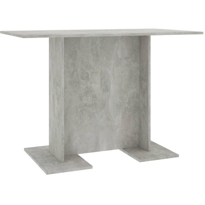 

vidaXL Mesa de Comedor de Aglomerado 110x60x75 cm Gris Hormigón - Gris