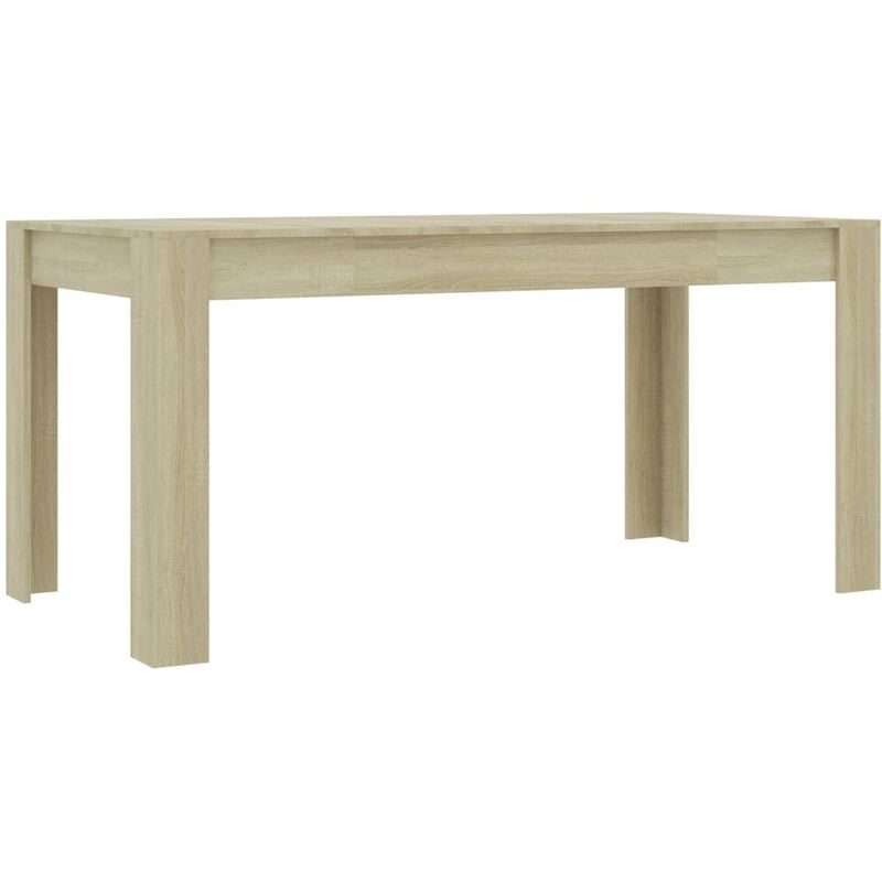 

Vidaxl - Mesa de Comedor de Aglomerado Color Roble Sonoma 160x80x76 cm - Marrón