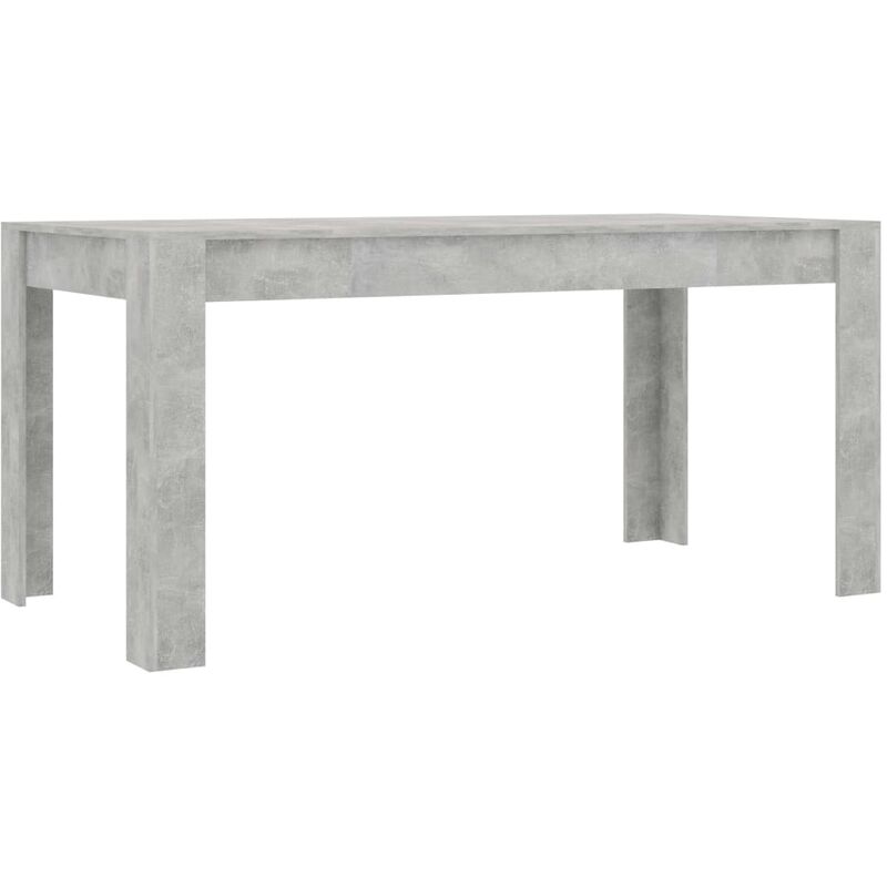 

Vidaxl - Mesa de Comedor de Aglomerado Gris Hormigón 160x80x76 cm - Gris