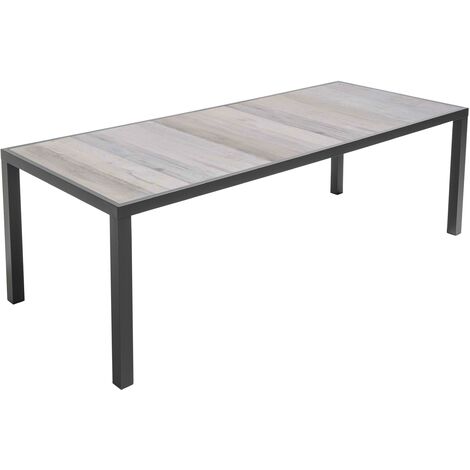 Mesa de comedor de aluminio y cerámica - Tivoli