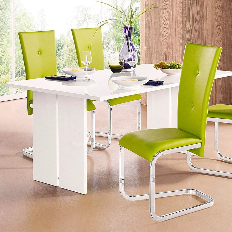 

Mesa de comedor de diseño moderno en madera 160x90cm Bologna