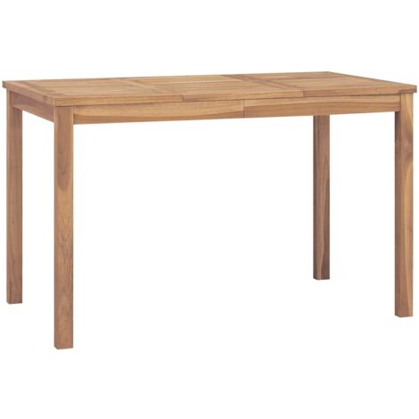 Mesa de comedor de jardín 120x70x77 cm madera de teca masiva