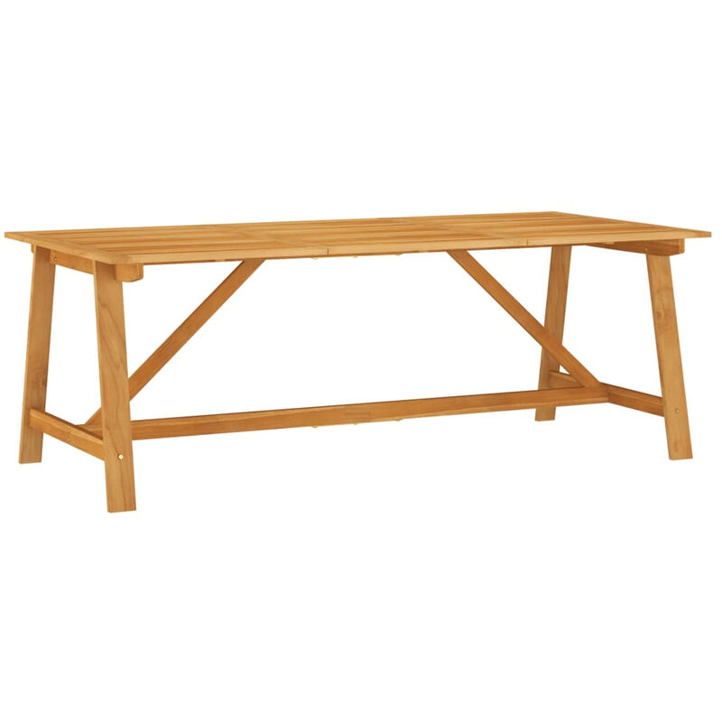 

Mesa de comedor de jardin madera maciza de acacia 206x100x74 cm