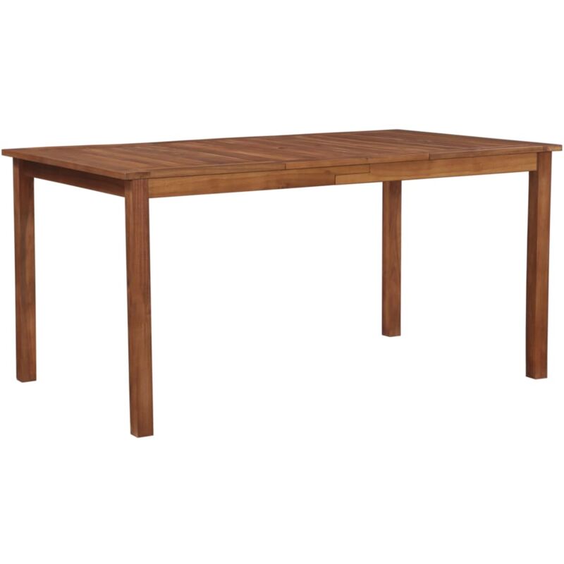 Mesa de jardín madera maciza de acacia 150x90x74 cm Vidaxl Marrón