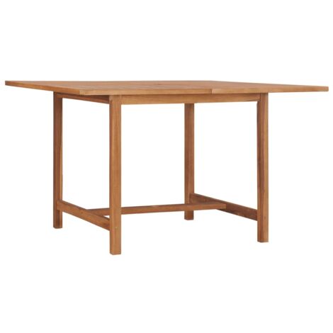 Mesa de comedor de jardín madera maciza de teca 110x110x75 cm vidaXL