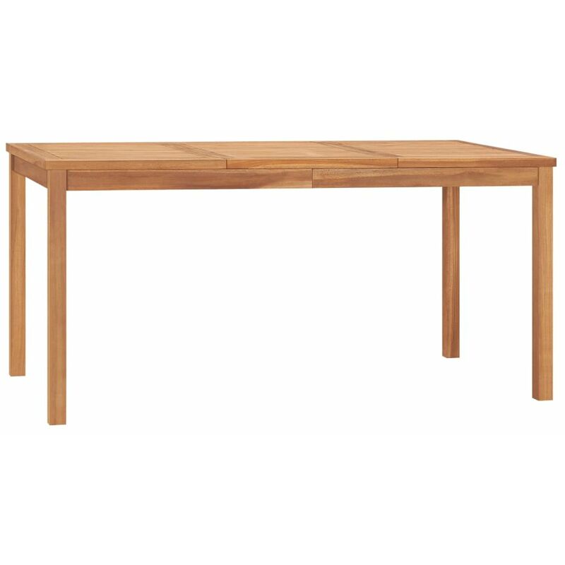

Mesa de comedor de jardin madera maciza de teca 160x80x77 cm