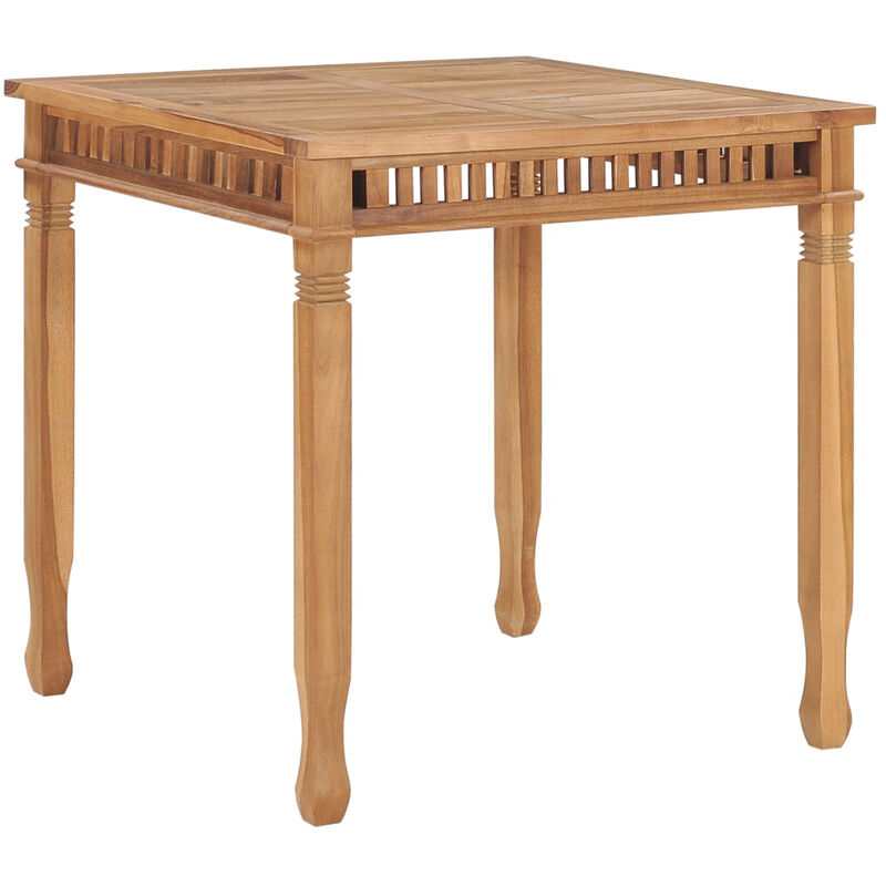 

Mesa de comedor de jardin madera maciza de teca 80x80x80 cm