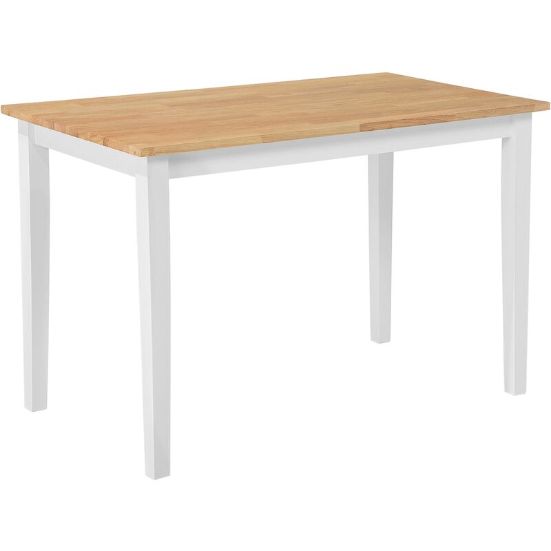 Mesa de comedor de madera blanca 120x75 cm HOUSTON - Blanco