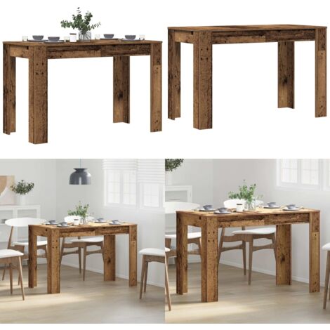 Mesa de comedor de madera contrachapada madera vieja - Madera contrachapada - Mesa de comedor de madera