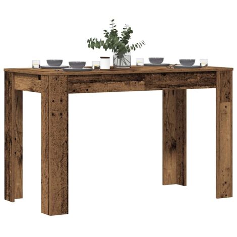 Mesa de comedor de madera contrachapada madera vieja vidaXL