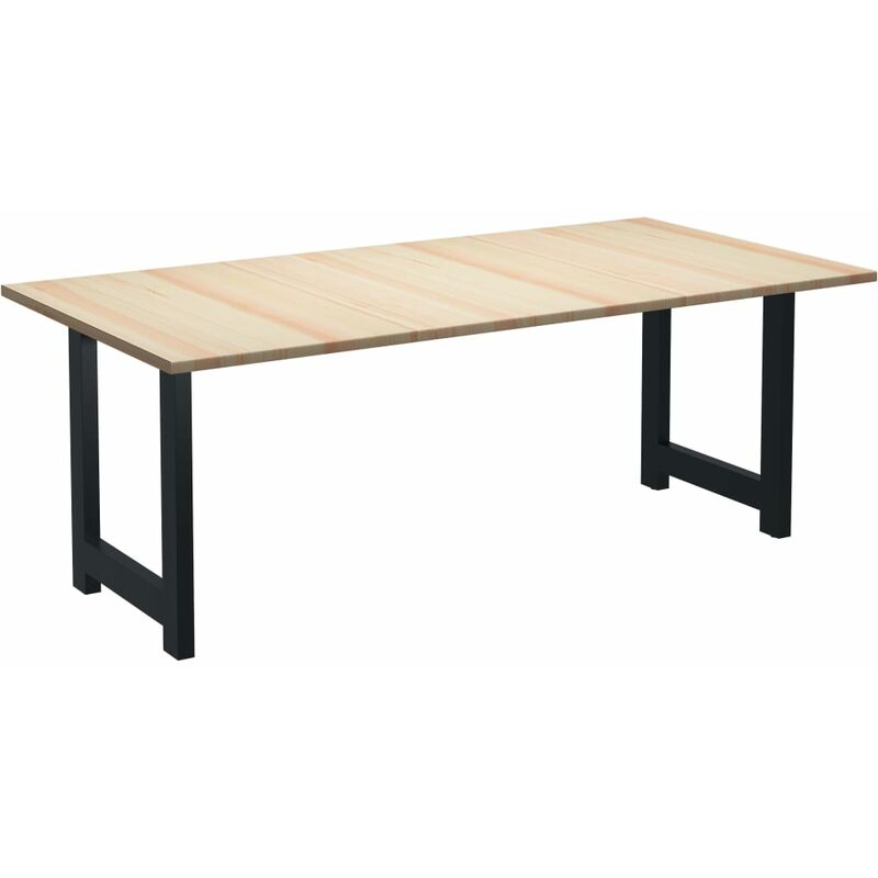 

vidaXL Madera de Pino Mesa de Comedor 220x100x76 cm Modelo 2 - Marrón