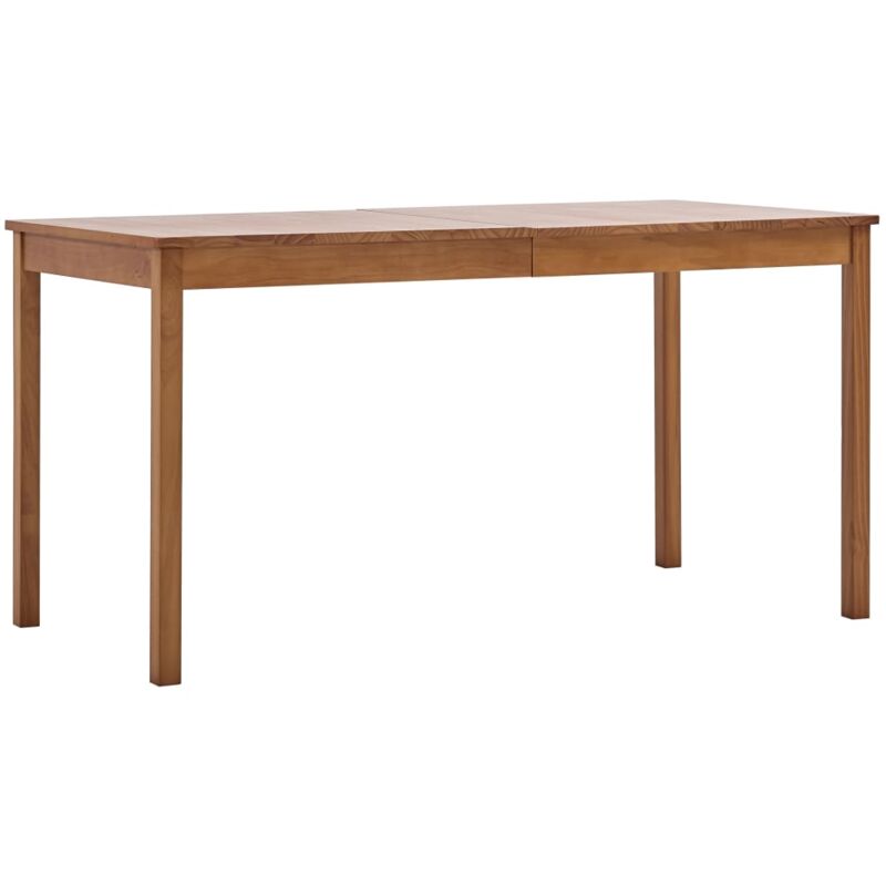 

vidaXL Mesa de Comedor de Madera de Pino Marrón Miel 140x70x73 cm - Marrón